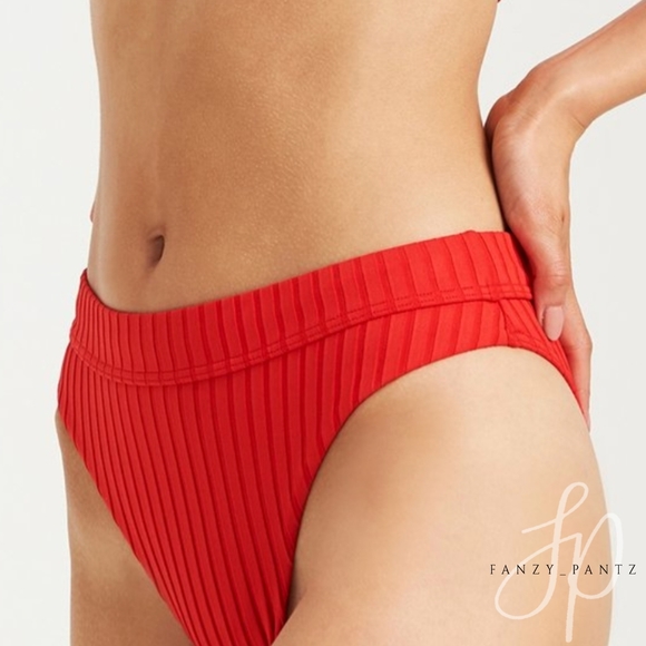 Billabong Sunny Rib High Waist Bikini Bottom red - Picture 6 of 8